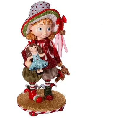 Kurt Adler Hollywood Girl Elf Nutcracker In Multicolor