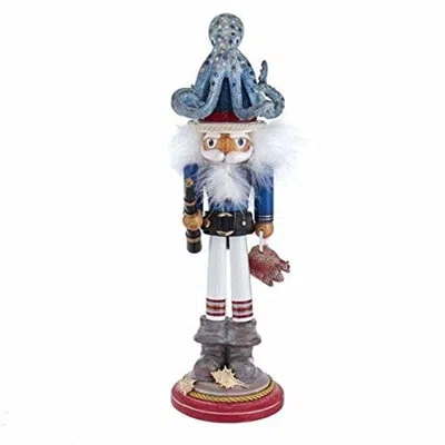 Kurt Adler Hollywood Octopus Hat Nutcracker In Multicolor