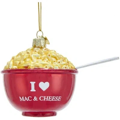 Kurt Adler I Love Mac And Cheese Glass Hanging Figurine Ornament