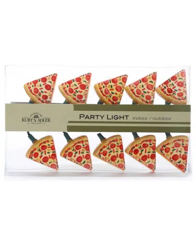 Kurt Adler Indoor/outdoor 10-light Pizza Light Set In Multi