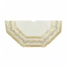 Kurt Adler Ivory With Gold Pinecones Indoor Tree Skirt In Neutral