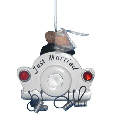 Kurt Adler Just Married Hanging Figurine In Multicolor
