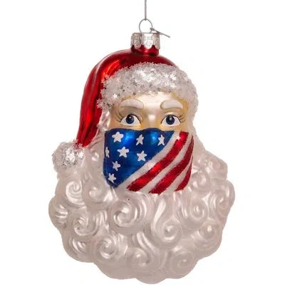Kurt Adler Kurt S. Adler Nbx0049 Santa Mask Ornament Usa, Multi-colored, 4.75