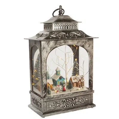 Kurt Adler Led Musical Christmas Village Lantern