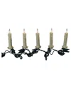 Kurt Adler Ul 10-light White Clip-on Extended String Lights In Black