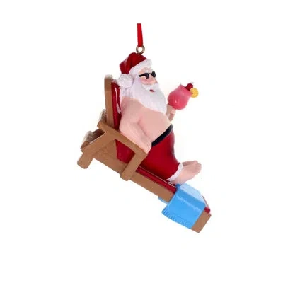 Kurt Adler Lounge Chair Santa Hanging Figurine Ornament