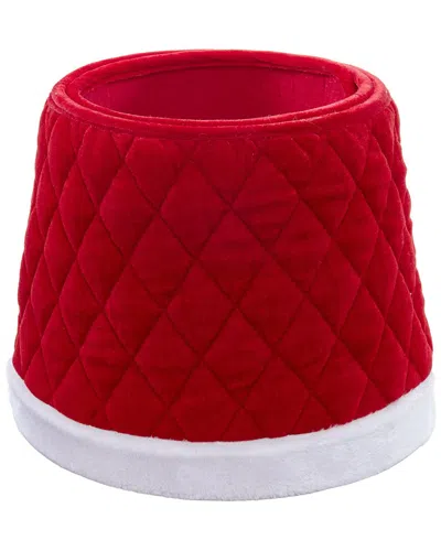 Kurt Adler Luxurious 10 X24-inch Quilted Red Velvet Tree Collar