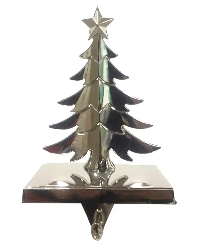 Kurt Adler Metal Tree Stocking Holder In Gray