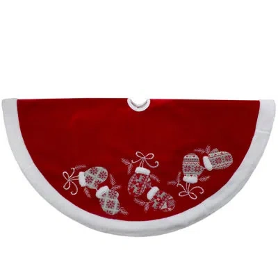 Kurt Adler Mittens Tree Skirt