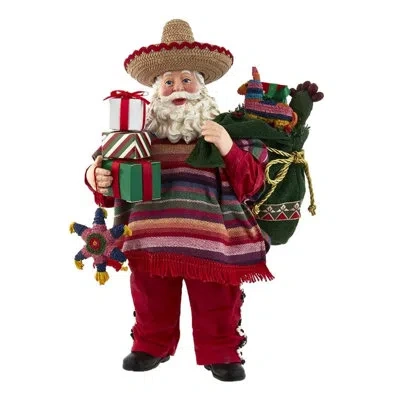 Kurt Adler Musical Mexican Santa In Multicolored