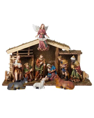 Kurt Adler Nativity Set In Brown