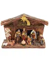 Kurt Adler Nativity Set In Brown