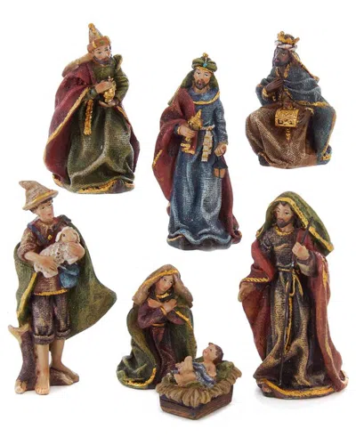 Kurt Adler Nativity Set In Multi