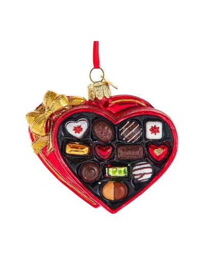 Kurt Adler Noble Gems™ Glass Heart Box Of Chocolate Ornament In Multi