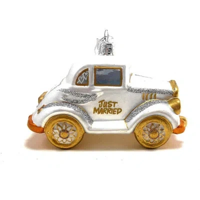 Kurt Adler Noble Gems Just Married Wedding Hanging Figurine Ornament