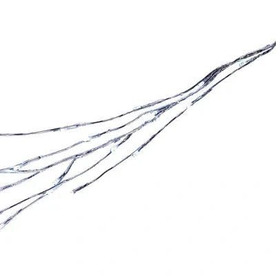 Kurt Adler Novelty Garland With Led Lights In Silver