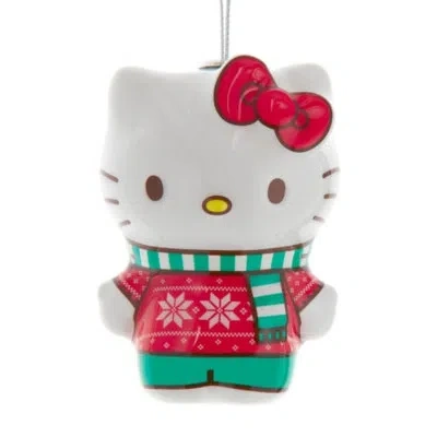 Kurt Adler Officially-licensed Hello Kitty Decoupage Ornament In Multicolored