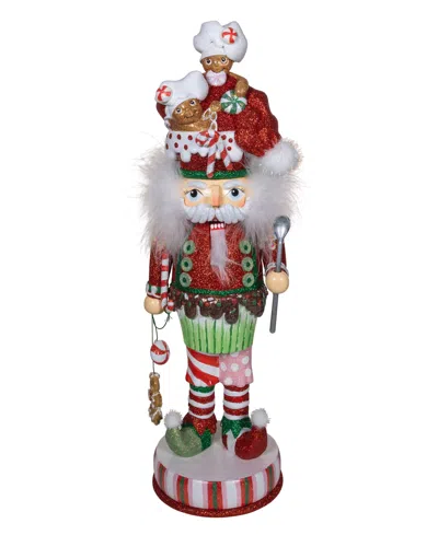 Kurt Adler 18-inch Hollywood Gingerbread Soldier With Cupcake Body Nutcracker In Multicolored