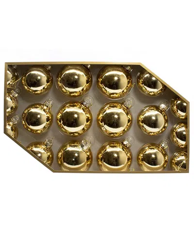 Kurt Adler Ornament Set In Gold