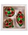 Kurt Adler Ornament Set In Multi