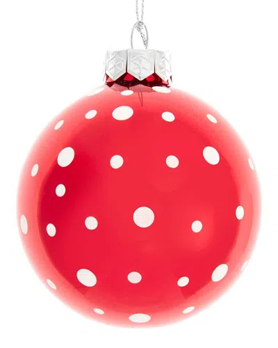 Kurt Adler Ornament Set In Red