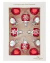 Kurt Adler Ornament Set In Red