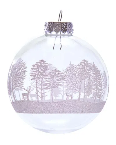 Kurt Adler Ornament Set In White