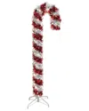 Kurt Adler 3 Foot Prelit Led Tinsel Candy Cane Christmas Yard Art In Red
