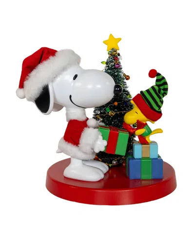 Kurt Adler Peanuts Snoopy And Woodstock Table Piece, 8 Inches In Multicolored