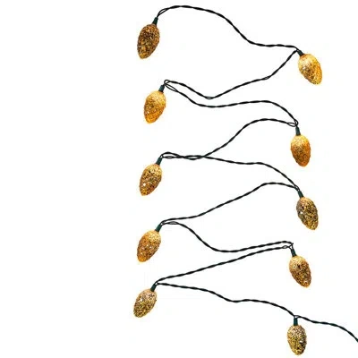 Kurt Adler Pinecone 10 Light String Lights