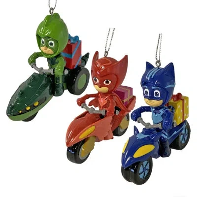 Kurt Adler Pj Masks© With Vehicle Hanging Figurine Ornament
