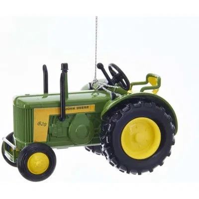 Kurt Adler Plastic Ornament For Christmas Tree, 820 Diesel Tractor In Multicolor
