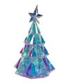 Kurt Adler 20-inch Pre-lit Multifunction 200 Cool White Fairy Led Holographic Christmas Tree In White