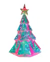 Kurt Adler 25.5-inch Pre-lit Multifunction Rgb Smart Holographic Christmas Tree In Multicolored