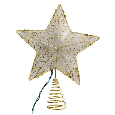 Kurt Adler Reflector Star Treetop In Multicolor