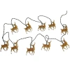 Kurt Adler Reindeer Light Set In Brown