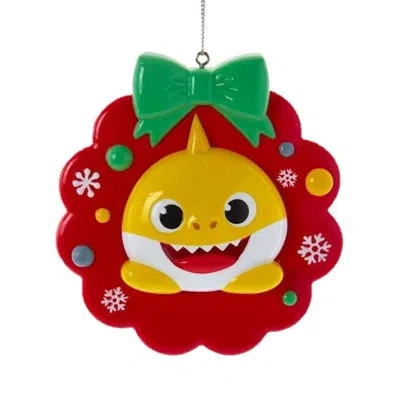 Kurt Adler Resin Ornament For Christmas Tree, Baby Shark Ollie In Multicolored