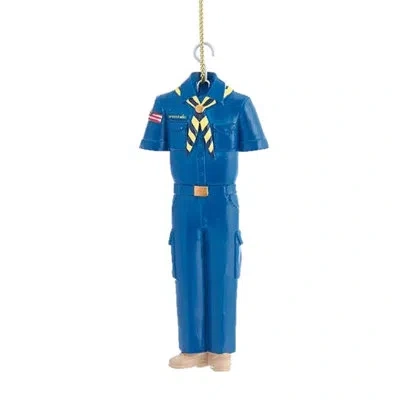 Kurt Adler Resin Ornament For Christmas Tree, Cub Scouts Uniform In Blue