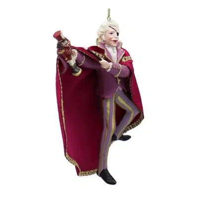 Kurt Adler Resin Ornament For Christmas Tree, Drosselmeyer In Red