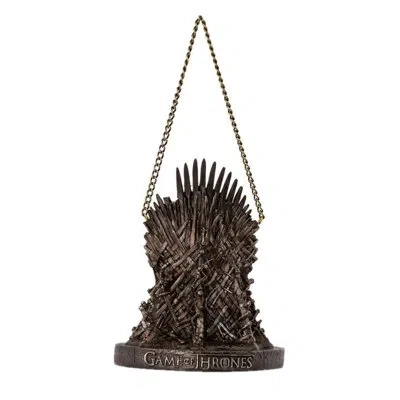 Kurt Adler Resin Ornament For Christmas Tree, Game Of Thrones Iron Throne In Black
