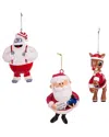 Kurt Adler Rudolph The Red-nosed Reindeer Ornament Set In Multi