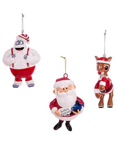 Kurt Adler Rudolph The Red-nosed Reindeer Ornament Set In Multi