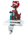Kurt Adler Rudolph The Red-nosed Reindeer Stocking Holder In Brown