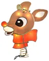 Kurt Adler Rudolph The Red-nosed Reindeer Tree Topper In Multi