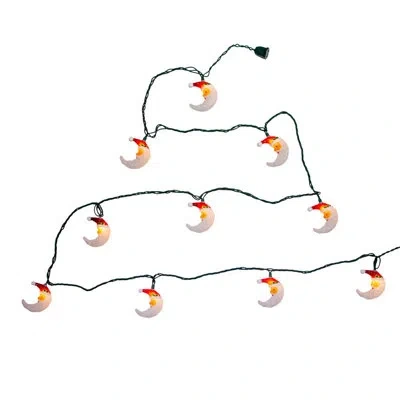 Kurt Adler Santa Moon Face 10 Lights String Lighting