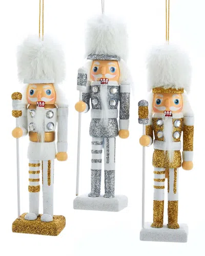 Kurt Adler Set Of 3 6 Hollywood Nutcrackers™ Gold In Brown