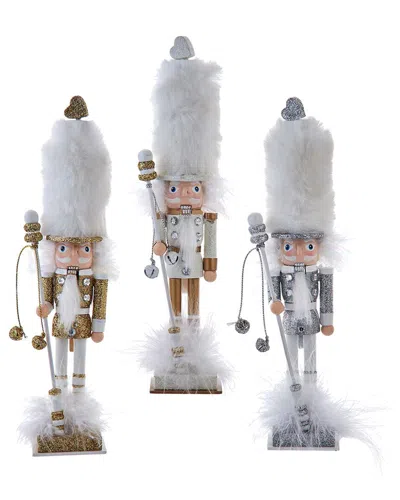 KURT ADLER KURT ADLER SET OF 3 9.5 HOLLYWOOD NUTCRACKERS™ GOLD