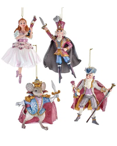 KURT ADLER KURT ADLER SET OF 4 NUTCRACKER SUITE ORNAMENTS