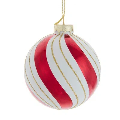 Kurt Adler Set Of 6 Glass Ball Ornament