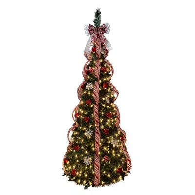 Kurt Adler Slender Green Artificial Christmas Tree